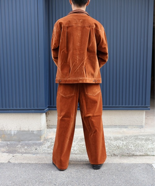 many men many mind(メニーメンメニーマインド)の「MANYMENMANYMINDS / フロッキー加工デニム/PUコーティング加工デニム/5ポケットパンツ(デニムパンツ・メンズ・ブラウン/ブラック系その他/ブラック・MEDIUM/LARGE)」の16枚目の写真
