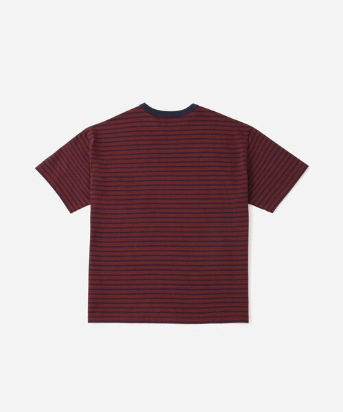 Saturdays NYC(サタデーズ ニューヨークシティ )の「Striped Ringer Relaxed SS Tee(Tシャツ/カットソー・メンズ・ワイン/ブラック・S/L/XL/M)」の15枚目の写真