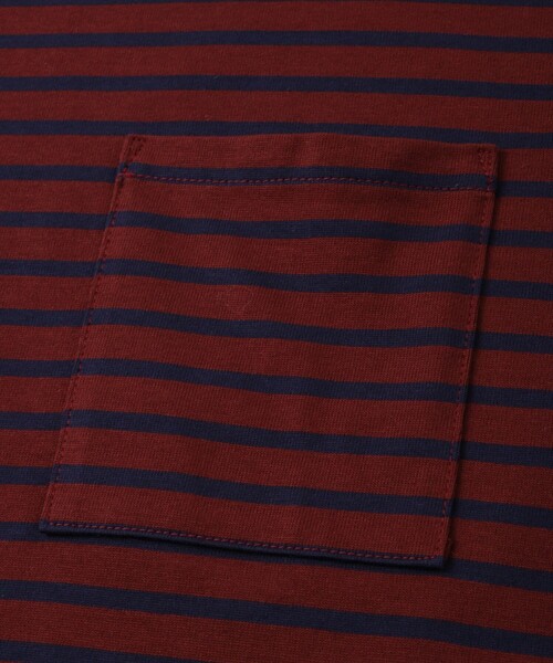 Saturdays NYC(サタデーズ ニューヨークシティ )の「Striped Ringer Relaxed SS Tee(Tシャツ/カットソー・メンズ・ワイン/ブラック・S/L/XL/M)」の19枚目の写真