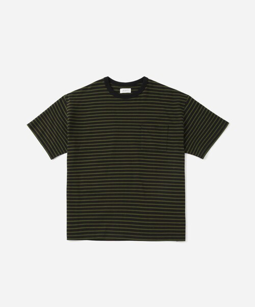 Saturdays NYC(サタデーズ ニューヨークシティ )の「Striped Ringer Relaxed SS Tee(Tシャツ/カットソー・メンズ・ワイン/ブラック・S/L/XL/M)」の14枚目の写真