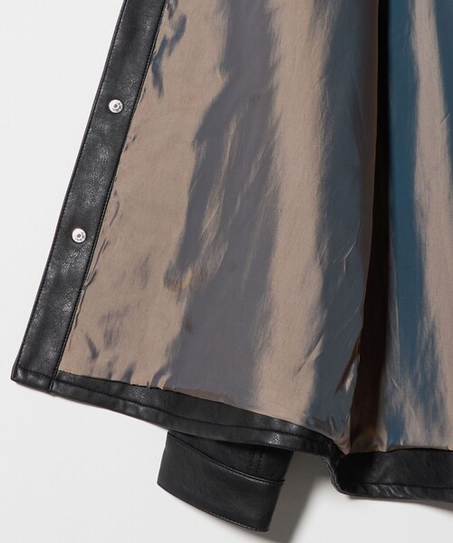 MONKEY TIME（モンキータイム）の「レザーライク CPO シャツ（シャツ/ブラウス・メンズ・ブラック・S/M/L/XL）」の20枚目の写真