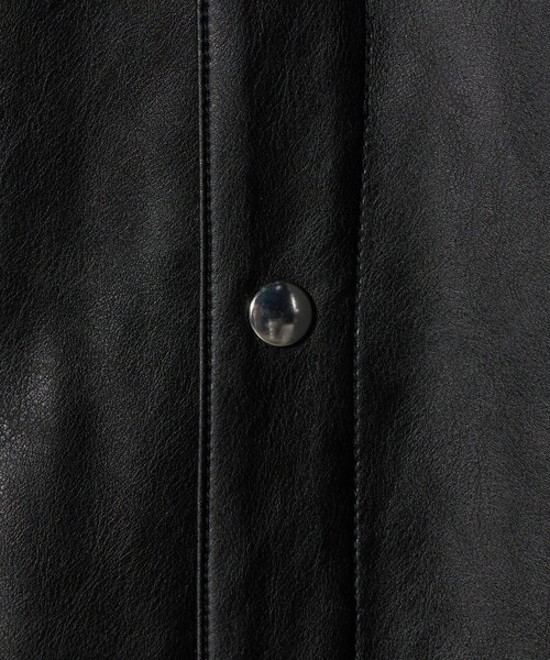 MONKEY TIME（モンキータイム）の「レザーライク CPO シャツ（シャツ/ブラウス・メンズ・ブラック・S/M/L/XL）」の21枚目の写真