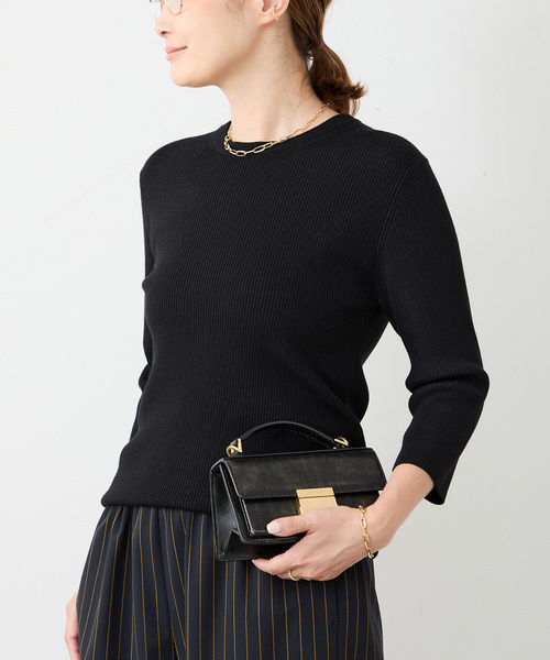 Rib クルーネック プルオーバー（ニット/セーター）｜Deuxieme Classe