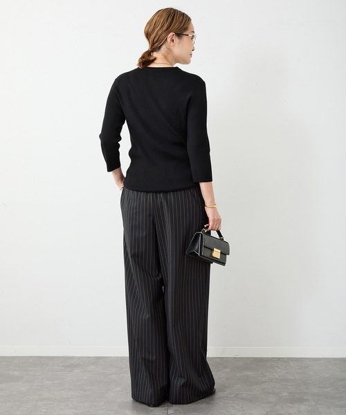 Deuxieme Classe 美品　Rib クルーネック プルオーバー Rib クルーネック プルオーバー（ニット／セーター）｜Deuxieme