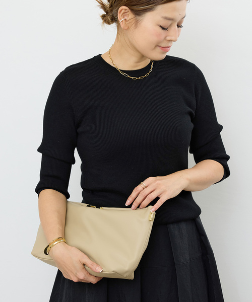 Rib クルーネック プルオーバー（ニット/セーター）｜Deuxieme Classe