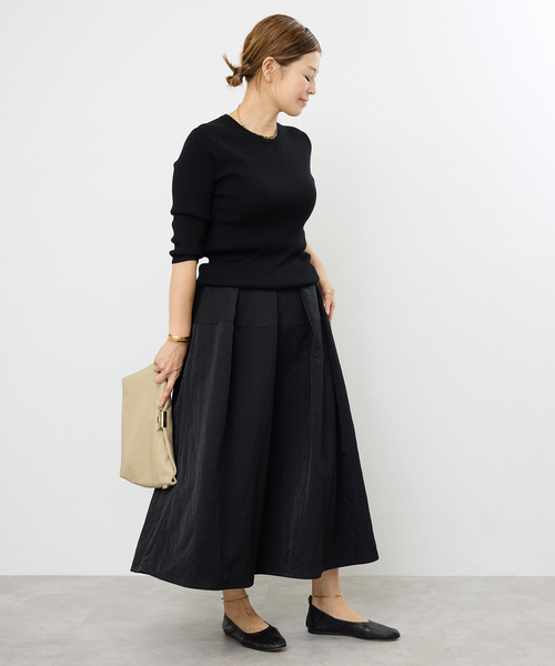 Deuxieme Classe 美品　Rib クルーネック プルオーバー Deuxieme Classe ニット *Rib クルーネック プルオーバー