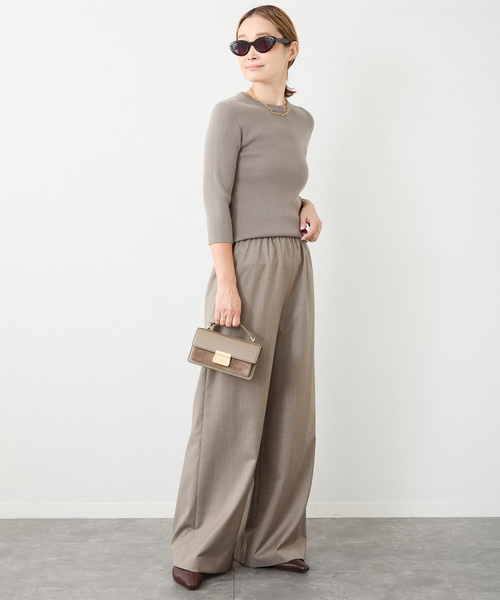 Rib クルーネック プルオーバー（ニット/セーター）｜Deuxieme