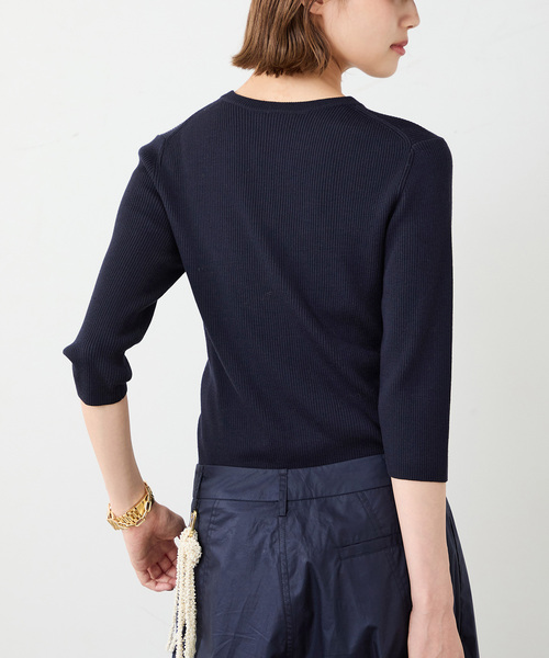 Rib クルーネック プルオーバー（ニット/セーター）｜Deuxieme