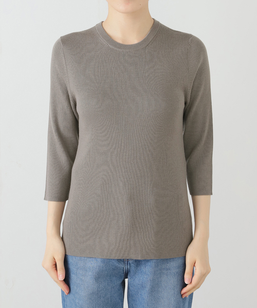 Rib クルーネック プルオーバー（ニット/セーター）｜Deuxieme Classe
