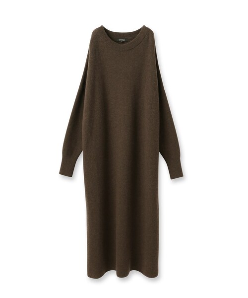 UNTITLED（アンタイトル）の「【ロング丈/ゆったりシルエット】テントライン ニットワンピース（ワンピース・レディース・ライトグレー/ブラック/ブラウン系その他・00/02/04/44/48）」の7枚目の写真