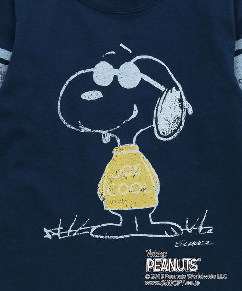 green label relaxing（グリーンレーベルリラクシング）の「【KIDS】別注PEANUTS プリント Tシャツ◆（Tシャツ/カットソー・キッズ・ネイビー/ライトグレー/マスタード・125cm/95cm/115cm/105cm/135cm）」の8枚目の写真
