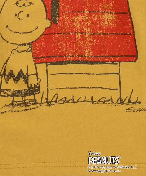green label relaxing（グリーンレーベルリラクシング）の「【KIDS】別注PEANUTS プリント Tシャツ◆（Tシャツ/カットソー・キッズ・ネイビー/ライトグレー/マスタード・125cm/95cm/115cm/105cm/135cm）」の4枚目の写真