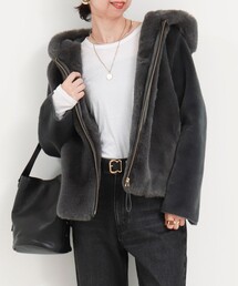 MICO COULIER(ミコクリエ)のエコファー×ムートンジャケット(ムートンコート)