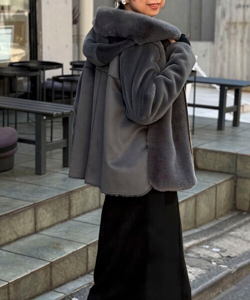エコファー×ムートンジャケット（ムートンコート）｜MICO COULIER