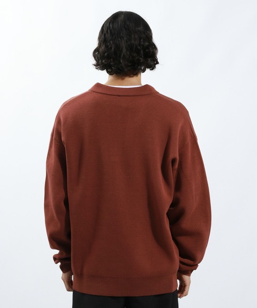 BAYFLOW（ベイフロー）の「鹿の子スキッパーポロシャツ（ポロシャツ・メンズ・ブラウン/グレー・MEDIUM/LARGE）」の14枚目の写真