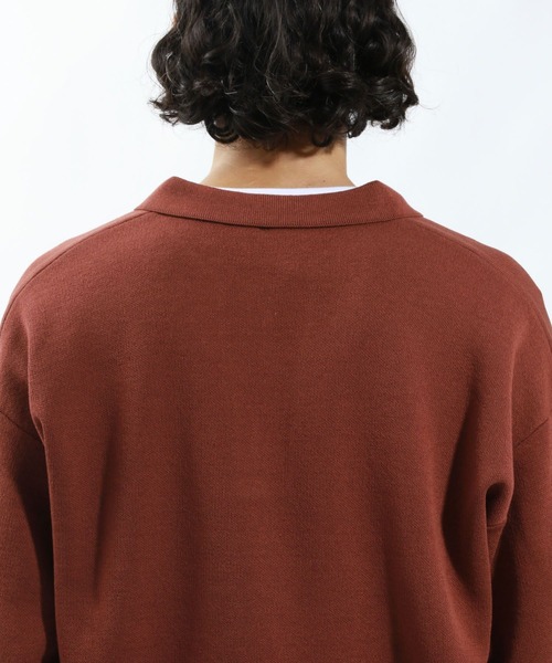 BAYFLOW（ベイフロー）の「鹿の子スキッパーポロシャツ（ポロシャツ・メンズ・ブラウン/グレー・MEDIUM/LARGE）」の16枚目の写真
