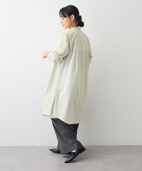 セール】バンドカラーロングシャツチュニック（チュニック）｜CRAFT