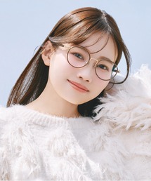 Zoff | 【水越みさと さんコラボ】Zoff｜Misato Mizukoshi ボストン型 丸型 メガネ｜中顔面短縮みえ 伊達メガネ 度付き（レンズ交換券付き）  大人可愛い ユニセックス(メガネ)