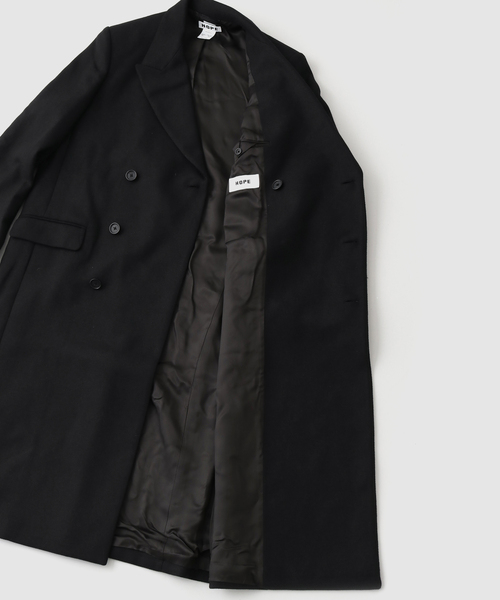 HOPE(ホープ)の「HOPE / ホープ TIME COAT / 00496110(チェスターコート・メンズ・ブラック・46)」の4枚目の写真