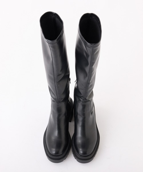 one after another NICE CLAUP(ワンアフターアナザーナイスクラップ)の「タンクソールロングブーツ(ブーツ・レディース・ブラック/ブラウン・S/M/L)」の6枚目の写真