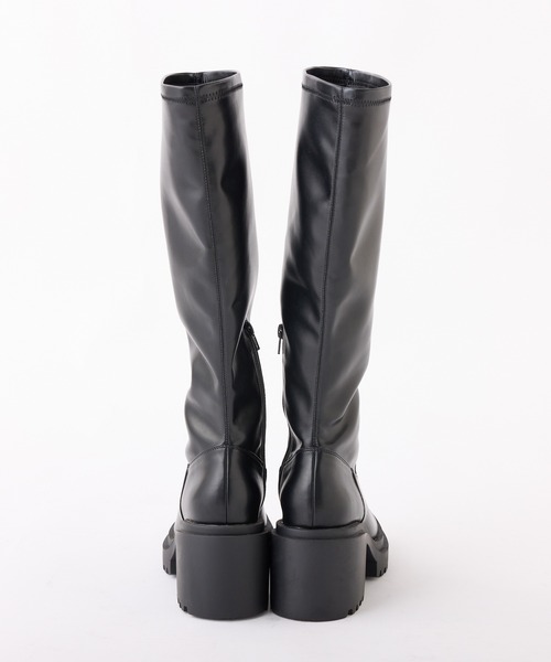 one after another NICE CLAUP(ワンアフターアナザーナイスクラップ)の「タンクソールロングブーツ(ブーツ・レディース・ブラック/ブラウン・S/M/L)」の4枚目の写真