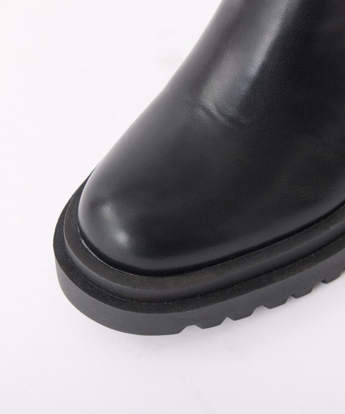 one after another NICE CLAUP(ワンアフターアナザーナイスクラップ)の「タンクソールロングブーツ(ブーツ・レディース・ブラック/ブラウン・S/M/L)」の9枚目の写真