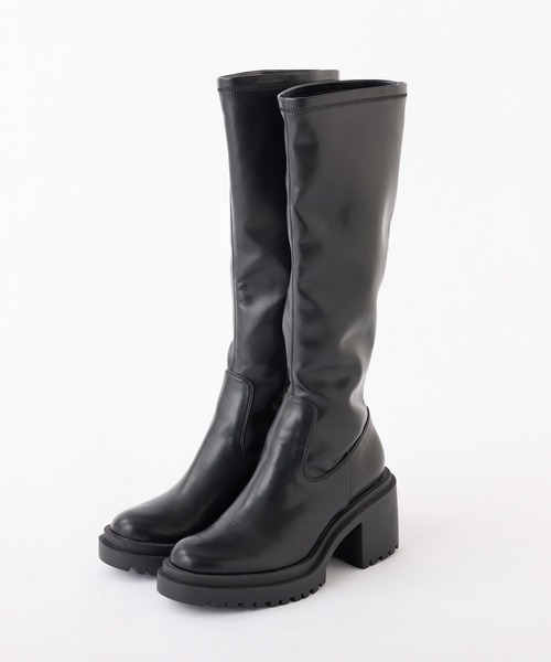 one after another NICE CLAUP(ワンアフターアナザーナイスクラップ)の「タンクソールロングブーツ(ブーツ・レディース・ブラック/ブラウン・S/M/L)」の17枚目の写真
