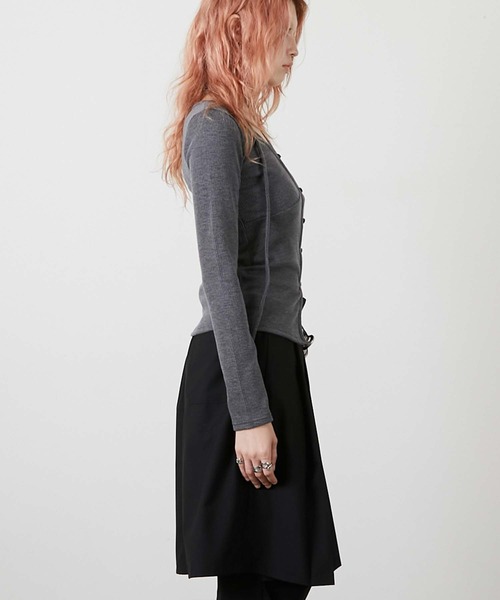 led.tokyo(レッドトウキョウ)の「【led.tokyo】CHOKER SET LIB TOPS/チョーカーセットリブトップス(ニット/セーター・レディース・ブラック/グレー・FREE)」の7枚目の写真