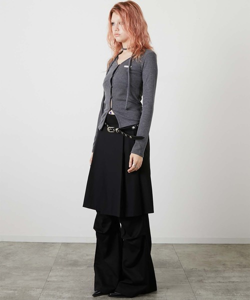 led.tokyo(レッドトウキョウ)の「【led.tokyo】CHOKER SET LIB TOPS/チョーカーセットリブトップス(ニット/セーター・レディース・ブラック/グレー・FREE)」の11枚目の写真