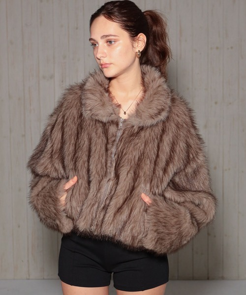 ショート丈　ファーコート 美品ショート丈のファーコート