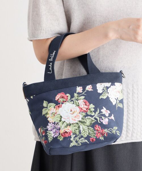 LAURA ASHLEY(ローラアシュレイ)の「ローズモア柄 トートバッグ S(トートバッグ・レディース・ブルー系その他2/グレー系・00)」の1枚目の写真