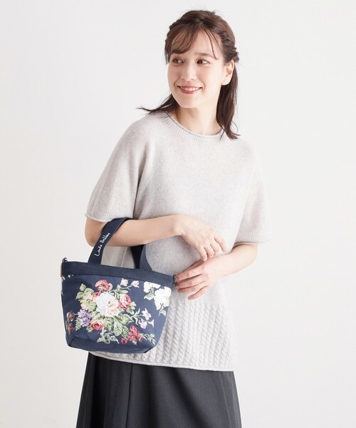 LAURA ASHLEY(ローラアシュレイ)の「ローズモア柄 トートバッグ S(トートバッグ・レディース・ブルー系その他2/グレー系・00)」の3枚目の写真