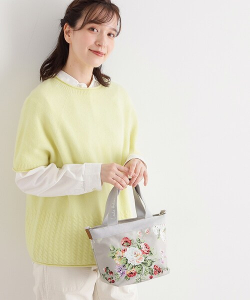 LAURA ASHLEY(ローラアシュレイ)の「ローズモア柄 トートバッグ S(トートバッグ・レディース・ブルー系その他2/グレー系・00)」の5枚目の写真