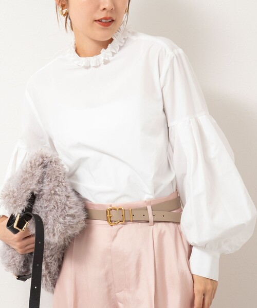 セール】【MARILYN MOON/マリリーンムーン】タックフリルボリューム