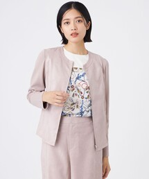 TRANS WORK（トランスワーク）の「【ウォッシャブル】ストレッチスエードジャケット（テーラードジャケット）」