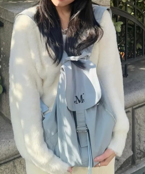 MUCENT(ムセント)の「◇MUCENT◇ブランド直輸入正規品/MUCENT ミュート ミニ バックパック MUCENT MUTE MINI BACK PACK(バックパック/リュック・レディース・ベージュ/ブラック/ブルー・FREE)」の8枚目の写真