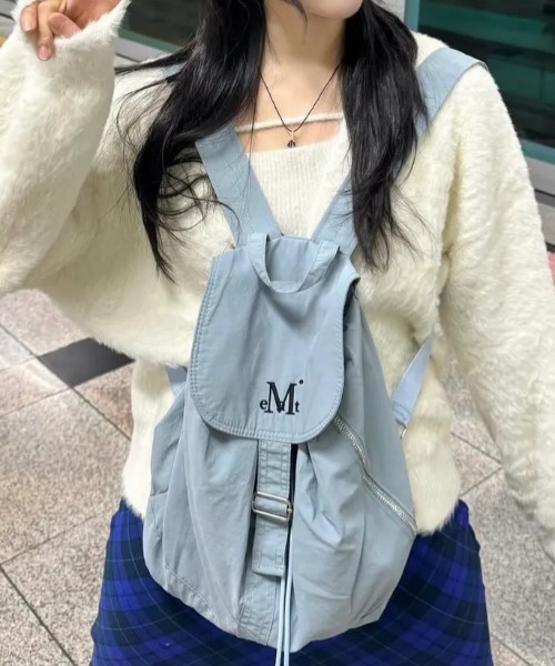 MUCENT(ムセント)の「◇MUCENT◇ブランド直輸入正規品/MUCENT ミュート ミニ バックパック MUCENT MUTE MINI BACK PACK(バックパック/リュック・レディース・ベージュ/ブラック/ブルー・FREE)」の9枚目の写真