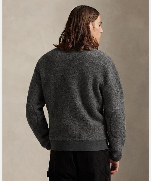 POLO RALPH LAUREN（ポロ ラルフ ローレン）の「フェルテッド ウールブレンド カーディガン（カーディガン/ボレロ・メンズ・グレー系・L/M/S/XL/XS）」の2枚目の写真