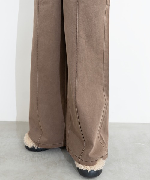 MIDVEIN（ミッドヴェイン）の「painter detail denim（デニムパンツ・レディース・ネイビー/ライトブルー/ブラウン・SMALL/MEDIUM）」の7枚目の写真