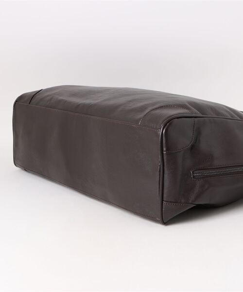 Chikashitsu +（チカシツプラス）の「【Chikashitsu +】travel big boston bag / 【チカシツプラス】トラベルビッグボストンバッグ（ボストンバッグ・メンズ・ブラック/ブラウン・ONE SIZE）」の4枚目の写真
