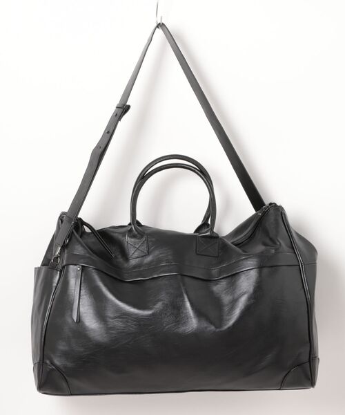 Chikashitsu +（チカシツプラス）の「【Chikashitsu +】travel big boston bag / 【チカシツプラス】トラベルビッグボストンバッグ（ボストンバッグ・メンズ・ブラック/ブラウン・ONE SIZE）」の11枚目の写真