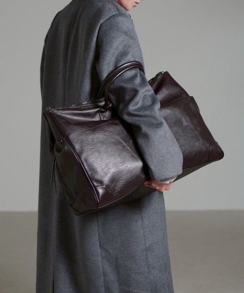 Chikashitsu +（チカシツプラス）の「【Chikashitsu +】travel big boston bag / 【チカシツプラス】トラベルビッグボストンバッグ（ボストンバッグ・メンズ・ブラック/ブラウン・ONE SIZE）」の21枚目の写真