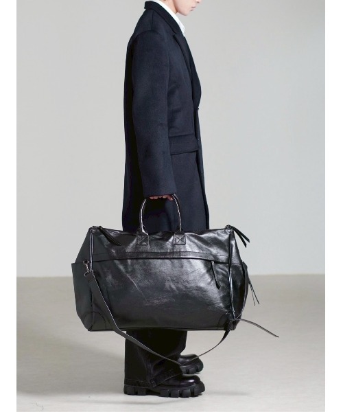 Chikashitsu +（チカシツプラス）の「【Chikashitsu +】travel big boston bag / 【チカシツプラス】トラベルビッグボストンバッグ（ボストンバッグ・メンズ・ブラック/ブラウン・ONE SIZE）」の17枚目の写真