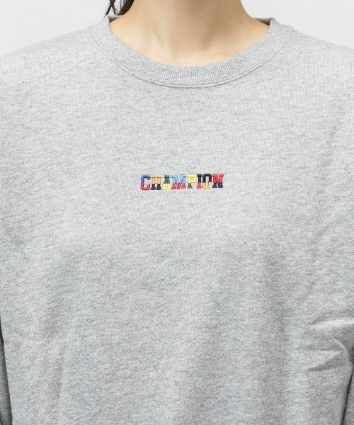 Champion（チャンピオン）の「【別注】チャンピオン  CREW NECK SWEATSHIRT_ 限定コラボ（スウェット・レディース・グレー/ホワイト・M/L）」の6枚目の写真