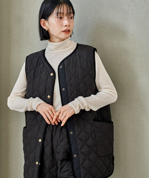 PRIMALOFT ダイヤキルトベスト/プリマロフトベスト