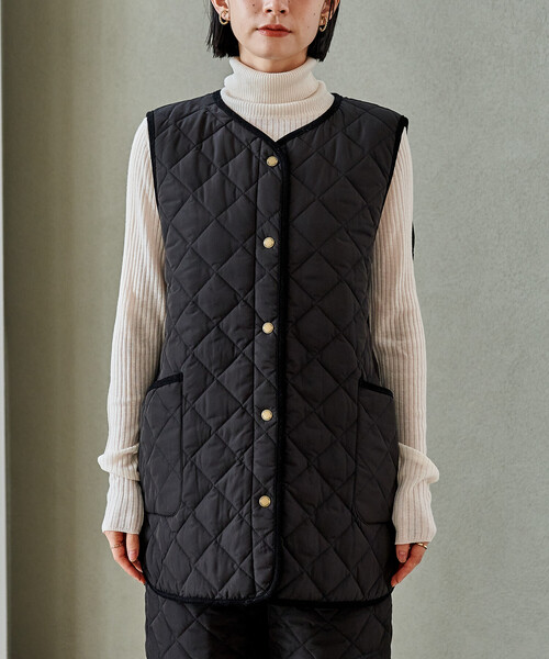 FREAK'S STORE(フリークスストア)の「PRIMALOFT ダイヤキルトベスト/プリマロフトベスト<セットアップ対応>(その他アウター・レディース・オリーブ/ブラック/ブラウン・フリ-)」の17枚目の写真
