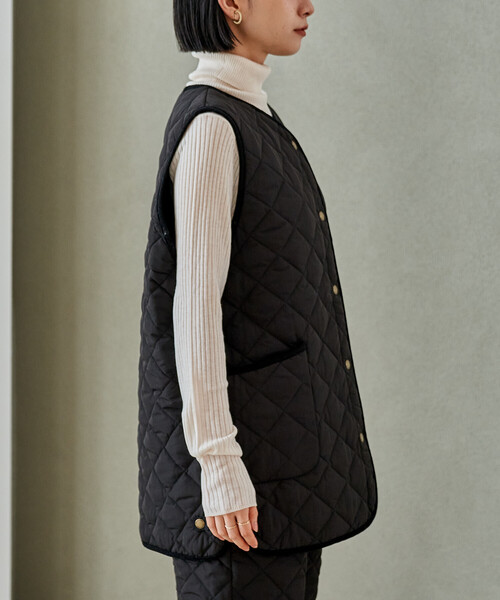 PRIMALOFT ダイヤキルトベスト/プリマロフトベスト