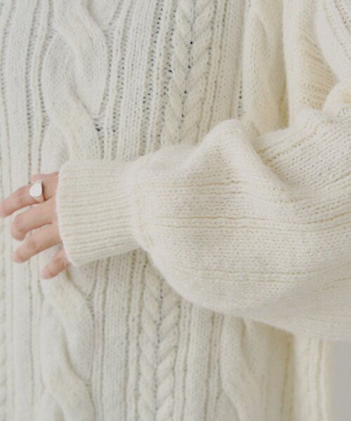 Chico（チコ）の「バックオープンケーブルルーズワンピース（ワンピース・レディース・ピンク/グレー/アイボリー/ブラウン・FREE）」の13枚目の写真