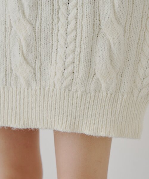 Chico（チコ）の「バックオープンケーブルルーズワンピース（ワンピース・レディース・ピンク/グレー/アイボリー/ブラウン・FREE）」の14枚目の写真