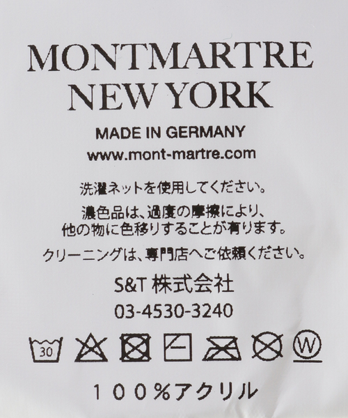 MONTMARTRE NEW YORK（モンマルトルニューヨーク）の「【Montmartre New York/モンマルトルニューヨーク】 MMM Scarf（マフラー・レディース・その他・FREE）」の4枚目の写真
